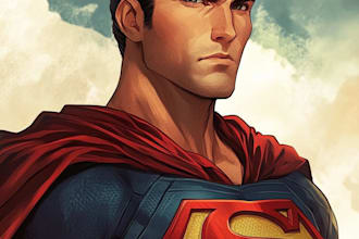 superhero character for comics