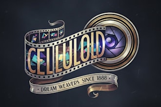 design a unique celluloid logo for your brand