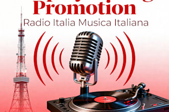 ffer airplay and song promotion on radio italia musica italiana