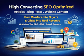 aeo GEO SEO friendly articles blog post website content writing ai search engine