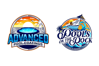 design a professional pool logo for your business