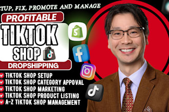 setup tik tok shop fix tiktok dropshipping tiktok shop marketing tiktok shop ads