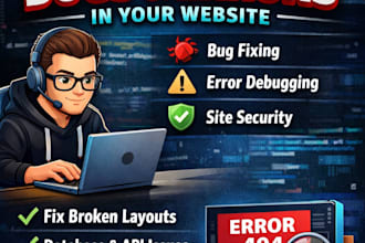 fix bugs and errors in your website or web application