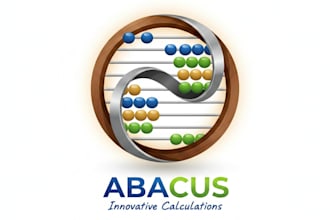 design a creative abacus logo for your brand