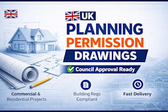 do draw UK planning permission and permit drawings