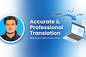 provide english to urdu translation and proofreading