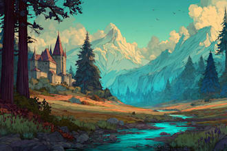 make fabulous a conceptual fantasy landscape for you