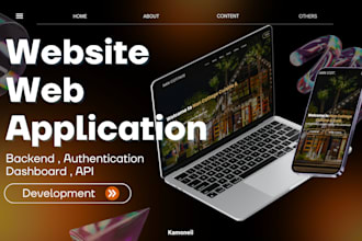 develop a modern website or full web application with clean UI and solid