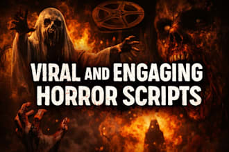write high retention horror youtube script with strong hook