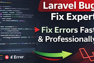 laravel error fix and website issue resolution