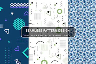 design seamless patterns for textiles and packaging