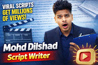 write high retention viral youtube script with hook