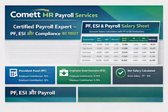 provide pf esi and payroll HR compliance consulting