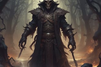 draw horror character art and horror character design