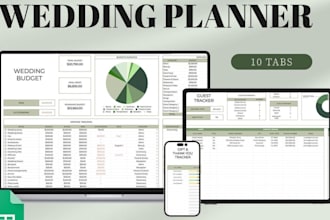 design wedding planners spreadsheet wedding google sheet event planner trackers