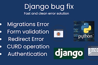 fix django bugs and backend errors fast