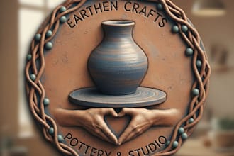 design a unique clay and pottery logo for your brand