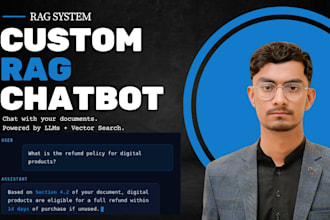build rag application ai chatbot agent using llm, custom gpt and vector database