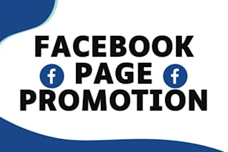 do facebook page promotion and marketing for organic growth and setup fb page