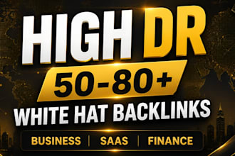 provide high DR business finance saas white hat  backlinks