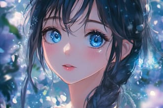 create a character cartoon, anime or illustration