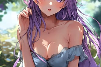 design png tuber character in anime vtuber model style