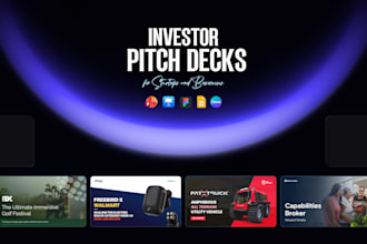 design investor pitch deck presentation