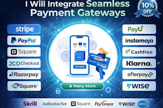 be your stripe, square, paypal, apple pay integration expert