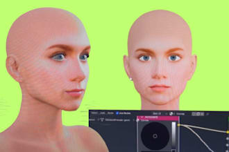 create 3d vtuber avatar faceid arkit vrm model for live streaming
