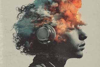 create a album cover design, music cover art for you