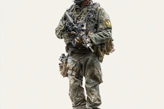 draw 2d game art military, alien character design