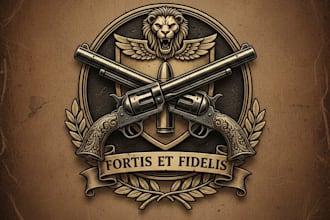 design a strong and impactful gun logo for your brand