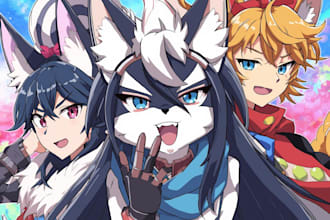 draw art of you furry characters