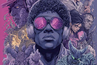 design modern pop album cover art for artists