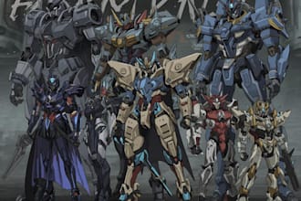 illustrate your mecha, robot and armored characters