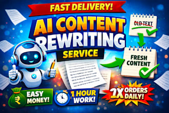 rewrite , paraphrase , and improve content