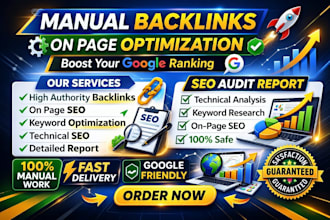 create high quality manual backlinks for seo