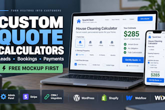 build a custom calculator or quote tool for your website