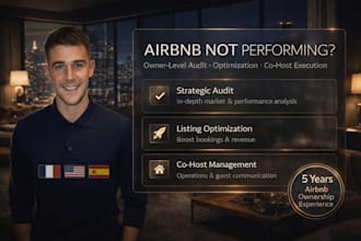 audit, optimize and manage your airbnb  for higher revenue