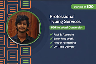 provide error free typing services