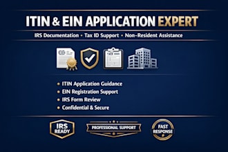 assist with business ein and individual itin