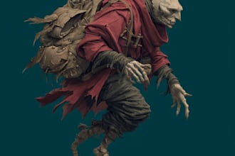 do a fantasy horror and fantasy horror character art