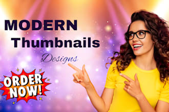 design attractive,clickbait,and amazing youtube thumbnails