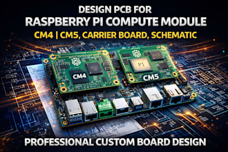 design pcb for raspberry pi compute module cm4 cm5, carrier board, schematic