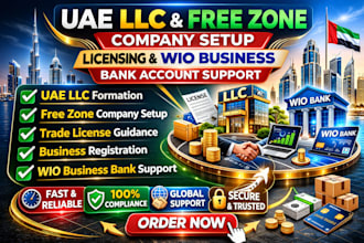 do uae llc and free zone company setup licensing with wio