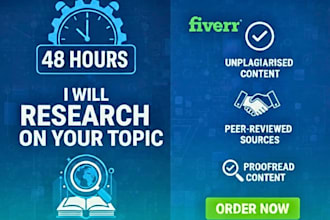 research on your topic in 48 hours