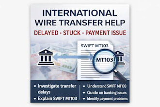 help resolve international wire transfer or payment issues