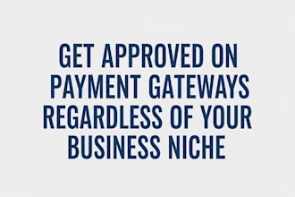 create a verified payment gateway for any business category using legal process