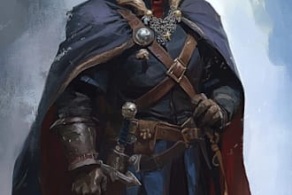 fantasy dnd character illustration