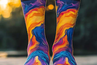 design custom and unique socks design